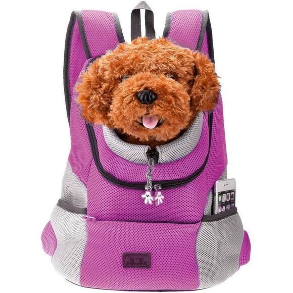 Comfortable Dog Cat Carrier Backpack Bag Pink - Picture 5 of 7